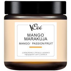 Naturalna, sojowa świeca zapachowa - mango i marakuja 100 ml