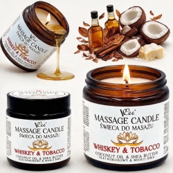 Świeca do masażu - Whiskey & tobacco 80 g