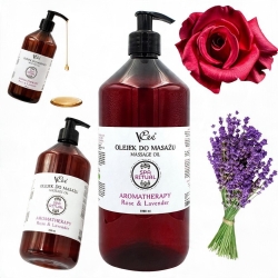 Olejek do masażu - AROMATHERAPY Rose & Lavender 1000 ml